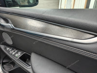 BMW X5 F15 INTERIOR TRIM SET WRAPPING SERVICE - BLACK BRUSHED ALUMINIUM