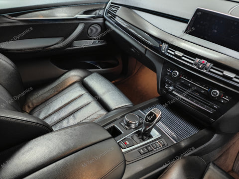 BMW X5 F15 INTERIOR TRIM SET WRAPPING SERVICE - BLACK BRUSHED ALUMINIUM