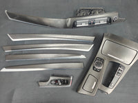 BMW F10 F11 AUTO INTERIOR TRIM SET - BLACK BRUSHED ALUMINIUM