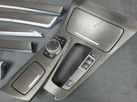 BMW F10 F11 AUTO INTERIOR TRIM SET - BLACK BRUSHED ALUMINIUM