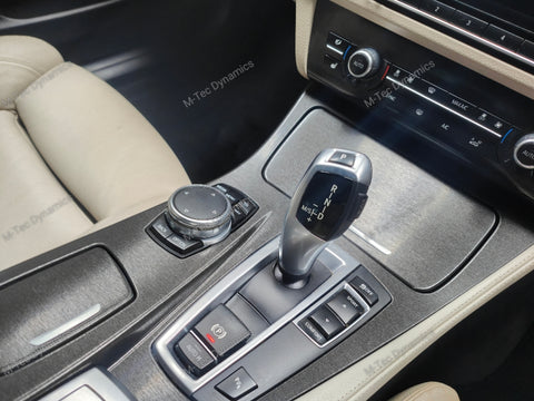 WRAPPING SERVICE - BMW F10 F11 INTERIOR TRIM SET - BLACK BRUSHED ALUMINIUM