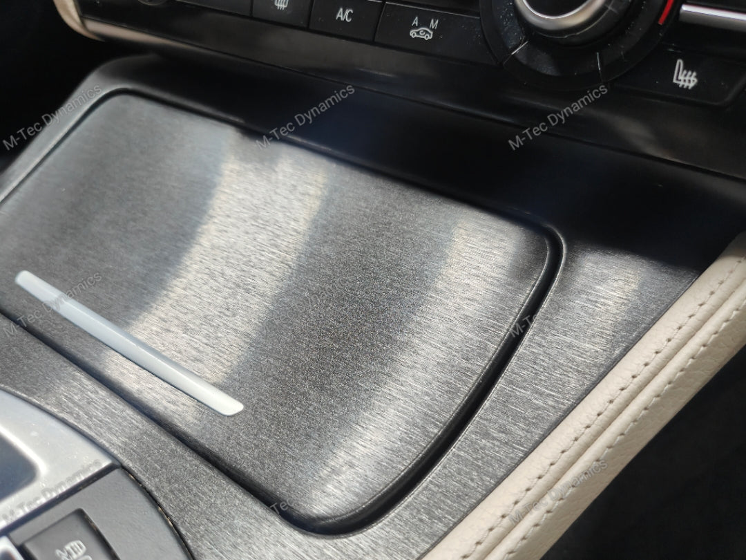 WRAPPING SERVICE - BMW F10 F11 INTERIOR TRIM SET - BLACK BRUSHED ALUMINIUM