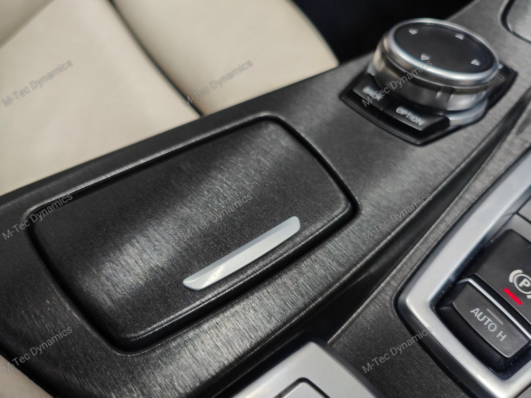WRAPPING SERVICE - BMW F10 F11 INTERIOR TRIM SET - BLACK BRUSHED ALUMINIUM