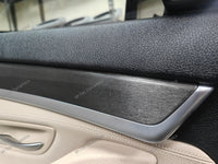 WRAPPING SERVICE - BMW F10 F11 INTERIOR TRIM SET - BLACK BRUSHED ALUMINIUM