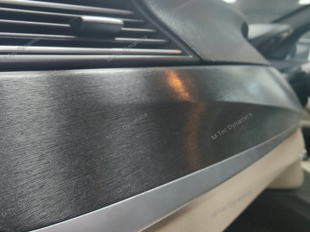 WRAPPING SERVICE - BMW F10 F11 INTERIOR TRIM SET - BLACK BRUSHED ALUMINIUM