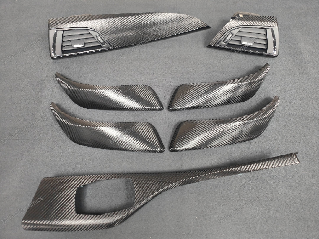 BMW F20 INTERIOR TRIM SET - TEXTURED CARBON / GLOSS BLACK ACCENT