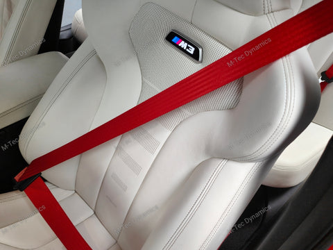 BMW 3-SERIES M3 F80 COLOURED SEAT BELTS - FITTING BASED ON EXCHANGE SERVICE