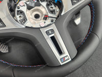 BMW G-SERIES NAPPA LEATHER TRI-STITCH STEERING WHEEL (COMPLETE) - BMW X / 5 / 6 SERIES M-SPORT AUTO G05 X5 G06 X6 G07 X7 G30 G31