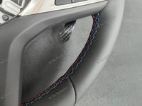 BMW G-SERIES NAPPA LEATHER TRI-STITCH STEERING WHEEL (COMPLETE) - BMW X / 5 / 6 SERIES M-SPORT AUTO G05 X5 G06 X6 G07 X7 G30 G31