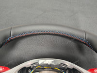 BMW G-SERIES NAPPA LEATHER TRI-STITCH STEERING WHEEL (COMPLETE) - BMW X / 5 / 6 SERIES M-SPORT AUTO G05 X5 G06 X6 G07 X7 G30 G31