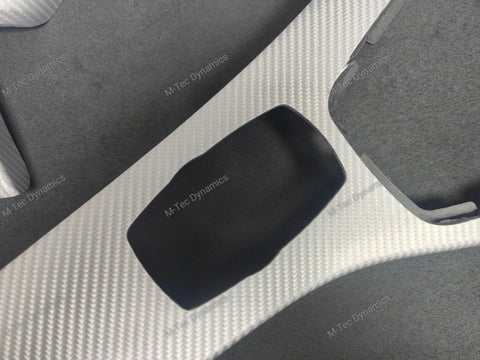 BMW E90 GLOSSY 4D SILVER CARBON INTERIOR TRIM SET
