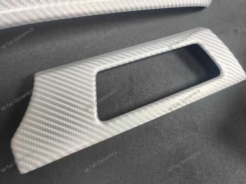 BMW E90 GLOSSY 4D SILVER CARBON INTERIOR TRIM SET