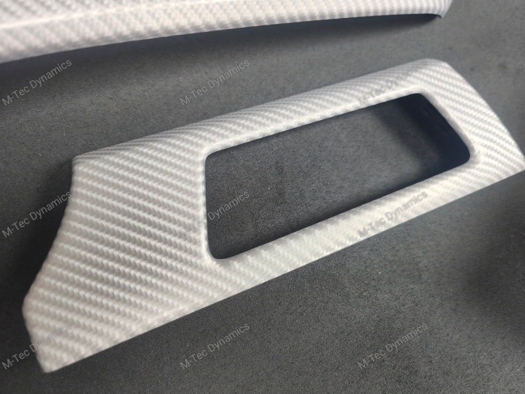 BMW E90 E91  INTERIOR TRIM SET - SILVER 4D CARBON - CIC LCI I-DRIVE