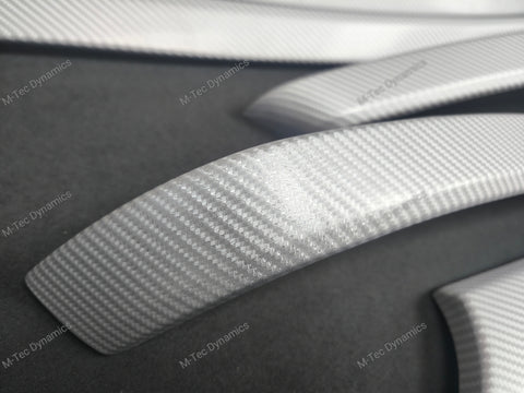 BMW E90 GLOSSY 4D SILVER CARBON INTERIOR TRIM SET
