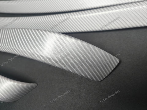 BMW E90 GLOSSY 4D SILVER CARBON INTERIOR TRIM SET