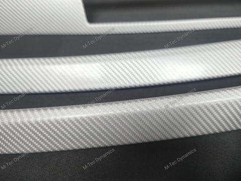 BMW E90 GLOSSY 4D SILVER CARBON INTERIOR TRIM SET