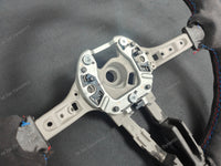 BMW F-SERIES FULL ALCANTARA / BLUE RING / TRI-STITCH STEERING WHEEL - BMW 1 2 3 4 SERIES F20 F22 F30 F32 M2 M3 M4