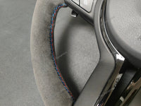 BMW F-SERIES FULL ALCANTARA / BLUE RING / TRI-STITCH STEERING WHEEL - BMW 1 2 3 4 SERIES F20 F22 F30 F32 M2 M3 M4