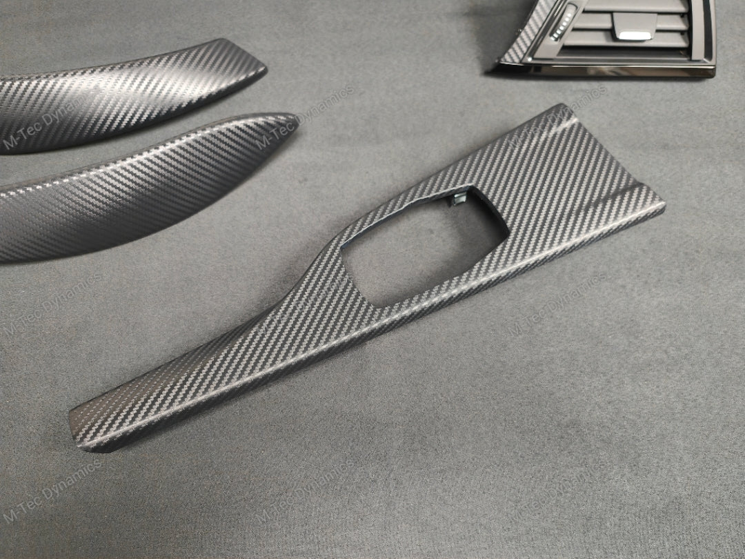 BMW F32 COUPE INTERIOR TRIM SET - 3D CARBON / BLACK ACCENT