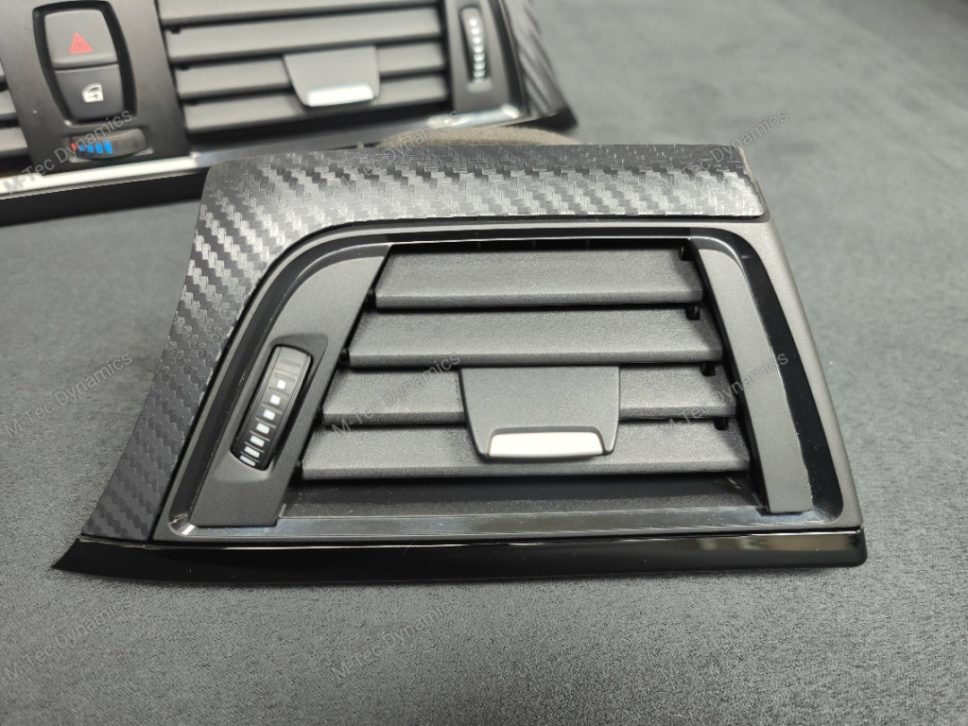 BMW F32 COUPE INTERIOR TRIM SET - 3D CARBON / BLACK ACCENT