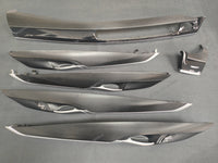 BMW X6 F16 INTERIOR TRIM SET - DEEP TEXTURED GLOSSY BLACK CARBON (MTD-TEX)