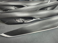 BMW X6 F16 INTERIOR TRIM SET - DEEP TEXTURED GLOSSY BLACK CARBON (MTD-TEX)