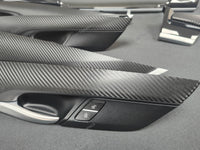BMW X6 F16 INTERIOR TRIM SET - DEEP TEXTURED GLOSSY BLACK CARBON (MTD-TEX)
