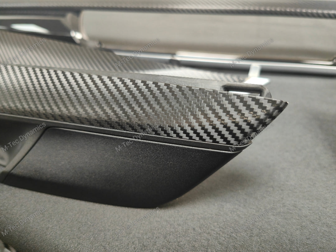 BMW X6 F16 INTERIOR TRIM SET - DEEP TEXTURED GLOSSY BLACK CARBON (MTD-TEX)