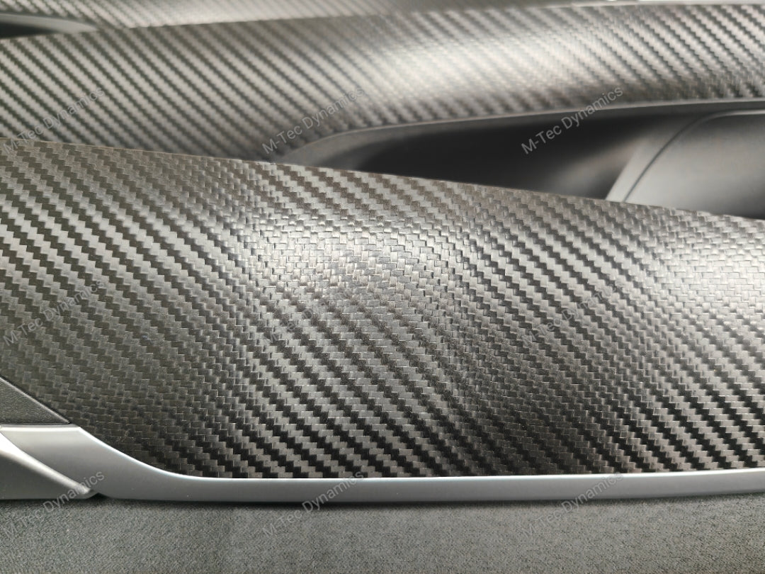 BMW X6 F16 INTERIOR TRIM SET - DEEP TEXTURED GLOSSY BLACK CARBON (MTD-TEX)
