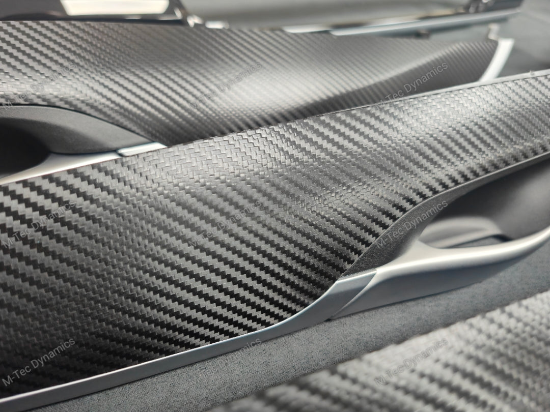 BMW X6 F16 INTERIOR TRIM SET - DEEP TEXTURED GLOSSY BLACK CARBON (MTD-TEX)