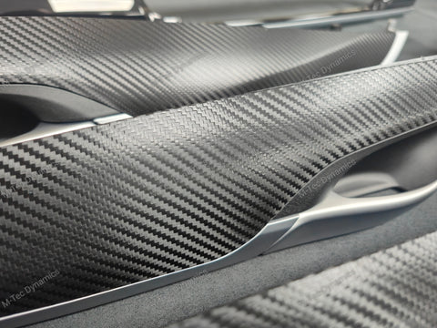BMW X6 F16 INTERIOR TRIM SET - DEEP TEXTURED GLOSSY BLACK CARBON (MTD-TEX)