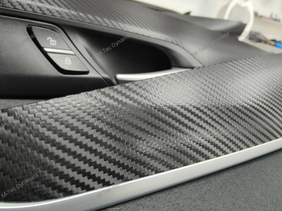 BMW X6 F16 INTERIOR TRIM SET - DEEP TEXTURED GLOSSY BLACK CARBON (MTD-TEX)