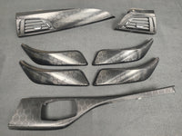BMW F20 INTERIOR TRIM SET - HEXAGONAL CARBON / GLOSS BLACK ACCENT
