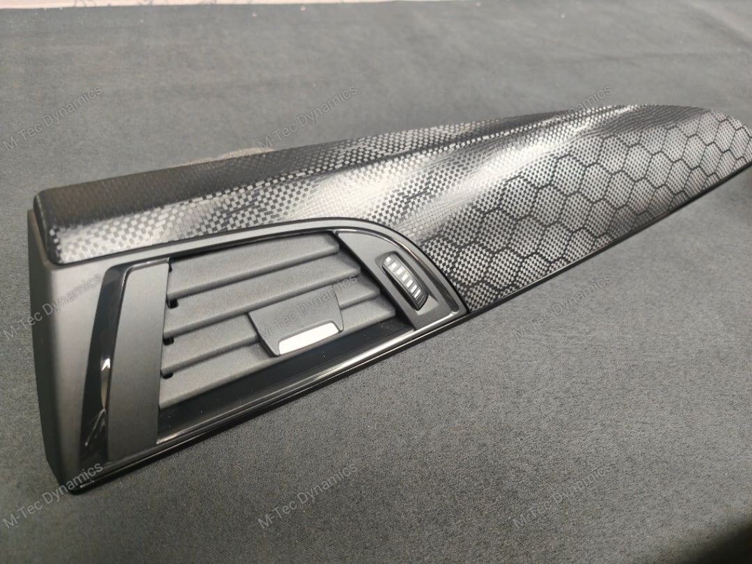 BMW F20 INTERIOR TRIM SET - HEXAGONAL CARBON / GLOSS BLACK ACCENT