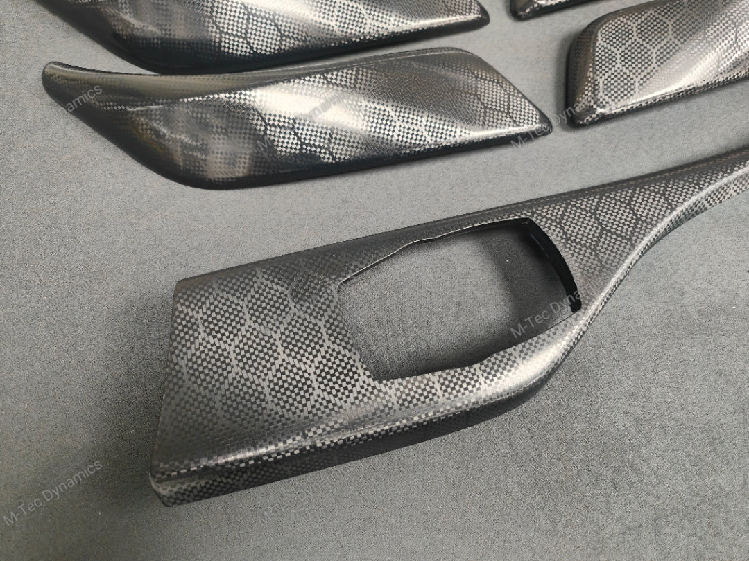 BMW F20 INTERIOR TRIM SET - HEXAGONAL CARBON / GLOSS BLACK ACCENT