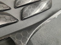 BMW F20 INTERIOR TRIM SET - HEXAGONAL CARBON / GLOSS BLACK ACCENT