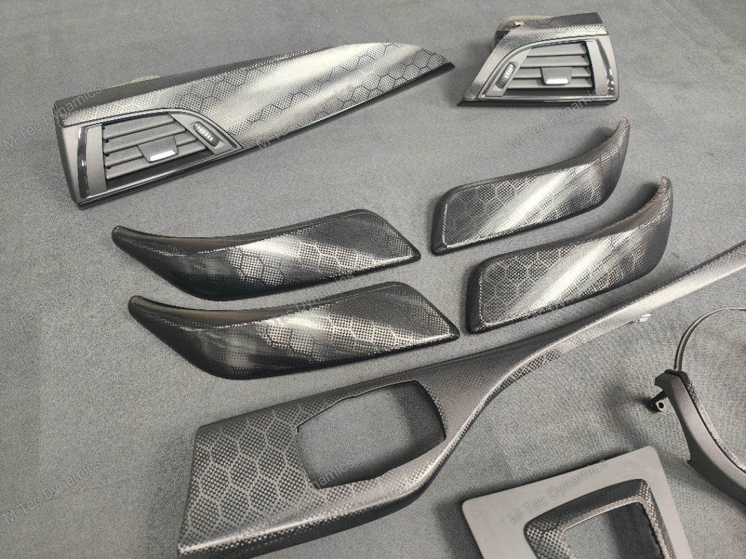 WRAPPING SERVICE - BMW F2X INTERIOR TRIM SET - HEXAGONAL CARBON F20 F21 F22 F23
