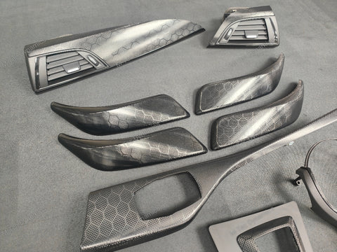 WRAPPING SERVICE - BMW F2X INTERIOR TRIM SET - HEXAGONAL CARBON F20 F21 F22 F23