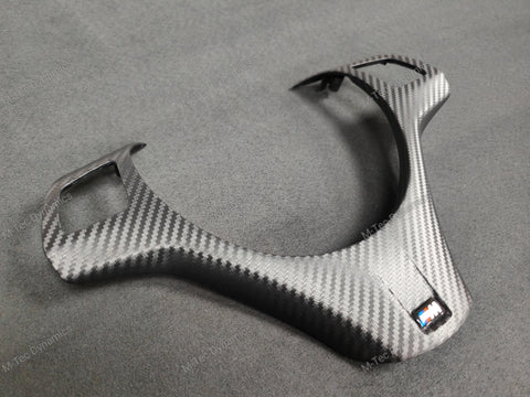 BMW E9X M3 STEERING FASCIA TRIM - BLACK 3D CARBON  (E90, E91, E92, E93)