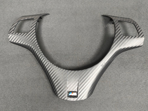 BMW E9X M3 STEERING FASCIA TRIM - BLACK 3D CARBON  (E90, E91, E92, E93)