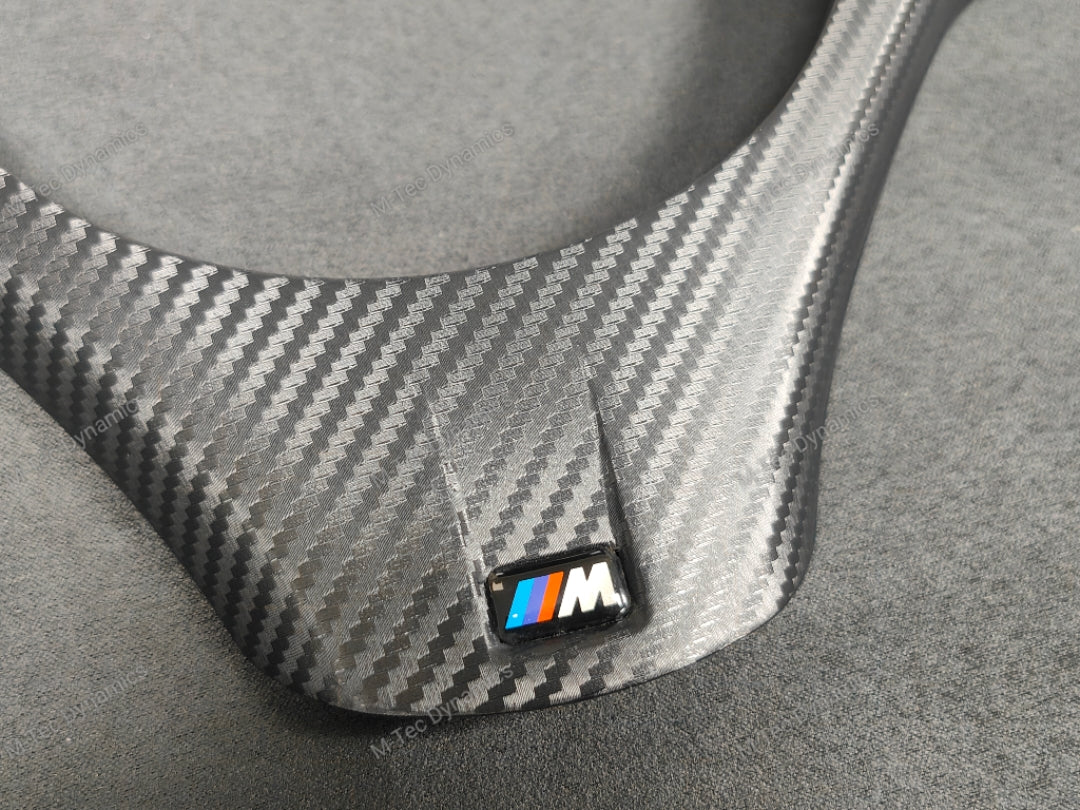 BMW E9X M3 STEERING FASCIA TRIM - BLACK 3D CARBON  (E90, E91, E92, E93)