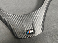 BMW E9X M3 STEERING FASCIA TRIM - BLACK 3D CARBON  (E90, E91, E92, E93)