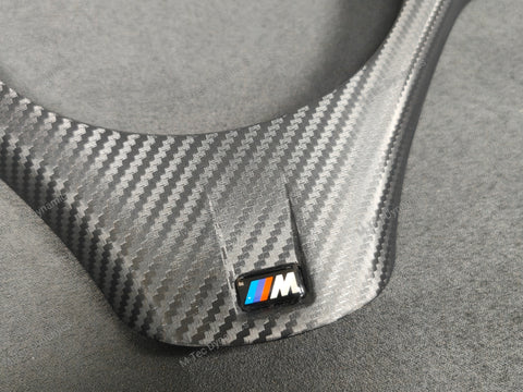 BMW E9X M3 STEERING FASCIA TRIM - BLACK 3D CARBON  (E90, E91, E92, E93)