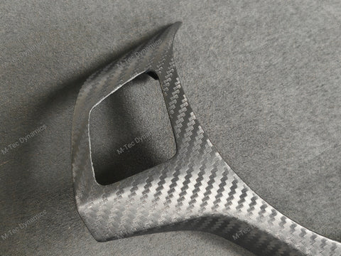 BMW E9X M3 STEERING FASCIA TRIM - BLACK 3D CARBON  (E90, E91, E92, E93)