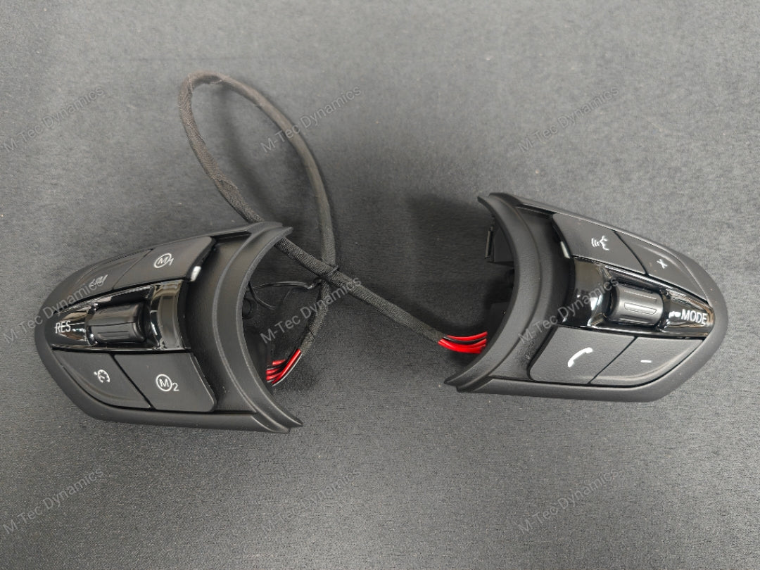 BMW F-SERIES STEERING WHEEL SWITCH PACKS / BUTTONS (GLOSS BLACK ) - M2 M3 M4 M5 M6