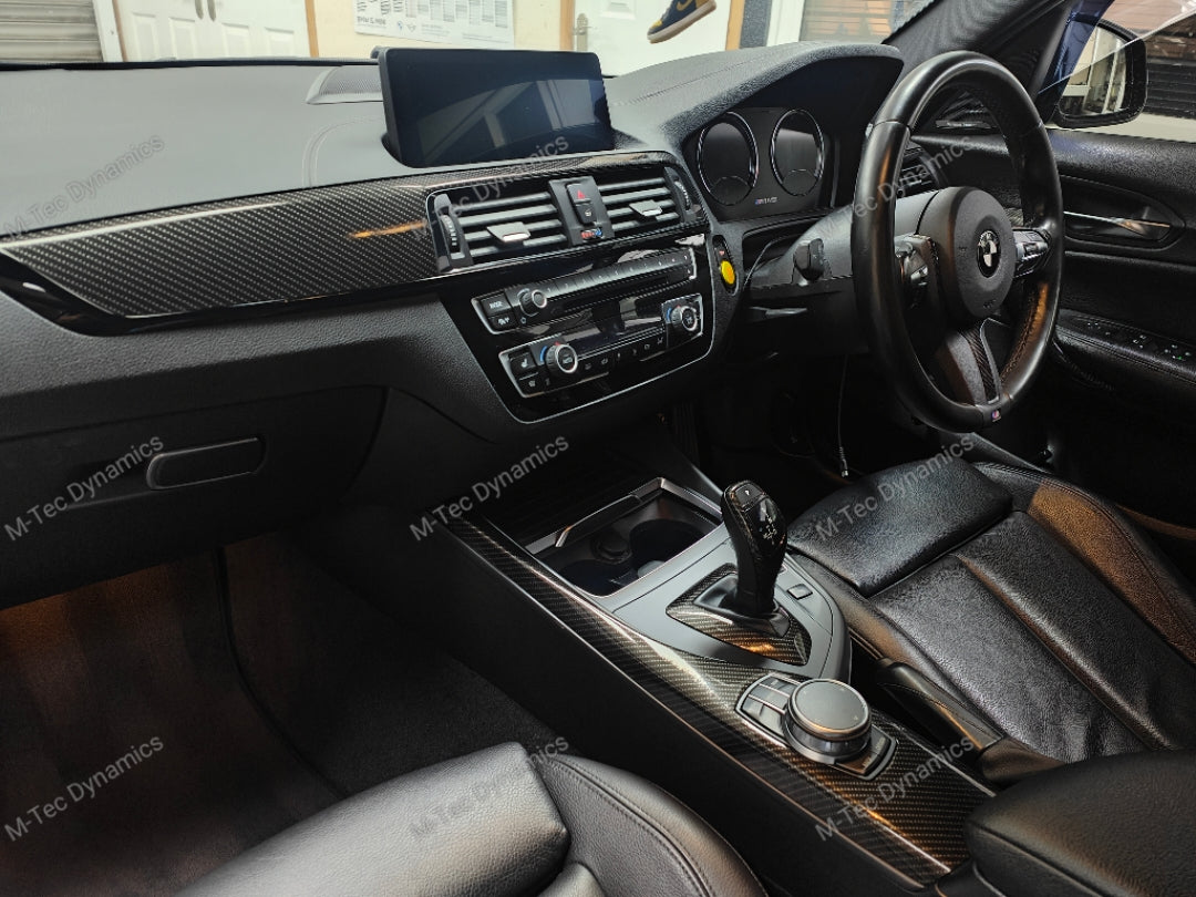 WRAPPING SERVICE - BMW F20 F21 F22 F23 LCI-2 INTERIOR TRIM SET - HIGH GLOSS CARBON