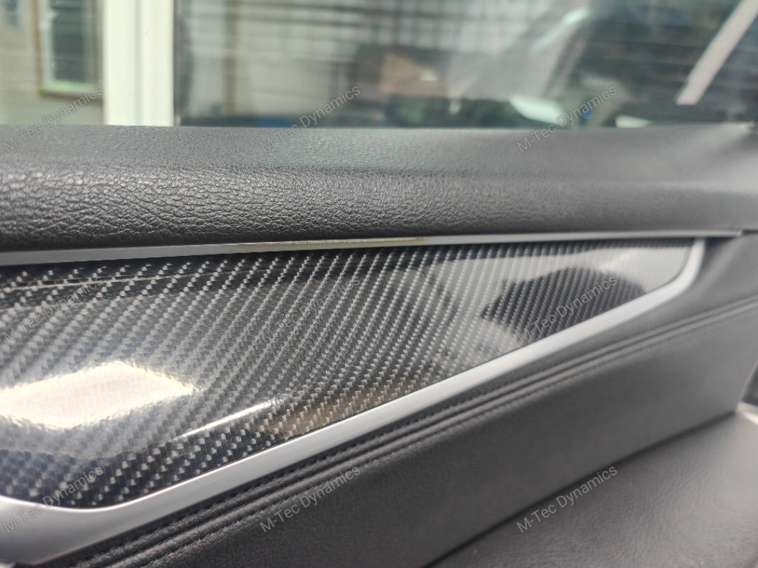BMW X5 F15 INTERIOR TRIM SET WRAPPING SERVICE - ULTRA HIGH GLOSS CARBON