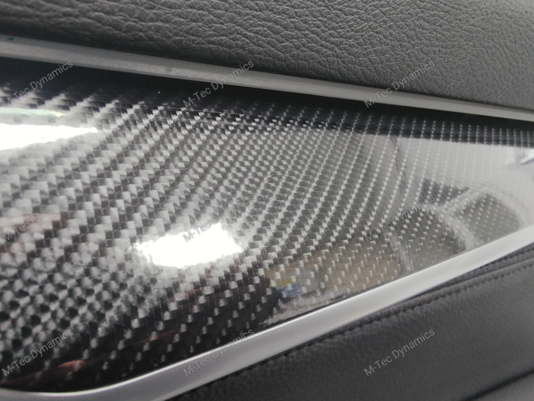 BMW X5 F15 INTERIOR TRIM SET WRAPPING SERVICE - ULTRA HIGH GLOSS CARBON