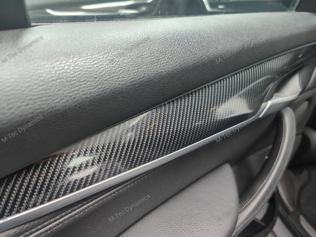 BMW X5 F15 INTERIOR TRIM SET WRAPPING SERVICE - ULTRA HIGH GLOSS CARBON