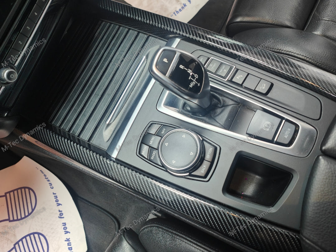 BMW X5 F15 INTERIOR TRIM SET WRAPPING SERVICE - ULTRA HIGH GLOSS CARBON